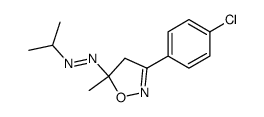 3-(4-chlorophenyl)-5-methyl-5-isopropylazo-Δ2-isoxazoline结构式