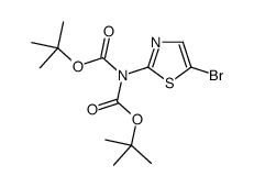 N-(5-BROMOTHIAZOL-2-YL)ZAZBIS(BISCARBONIC ACID BIS-1,1-DIMETHYLETHYL ESTER结构式