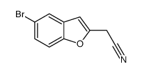 (5-Bromo-1-benzofuran-2-yl)acetonitrile结构式