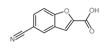 5-氰基-2-苯并[b]呋喃甲酸结构式