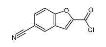 2-Benzofurancarbonyl chloride, 5-cyano- (9CI)结构式