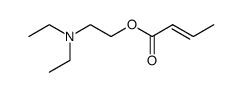 2-(diethylamino)ethyl crotonate结构式