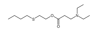 2-butylthioethyl β-diethylaminopropionate结构式
