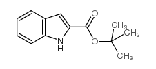 INDOLE-2-CARBOXYLIC ACID TERT-BUTYL ESTER结构式