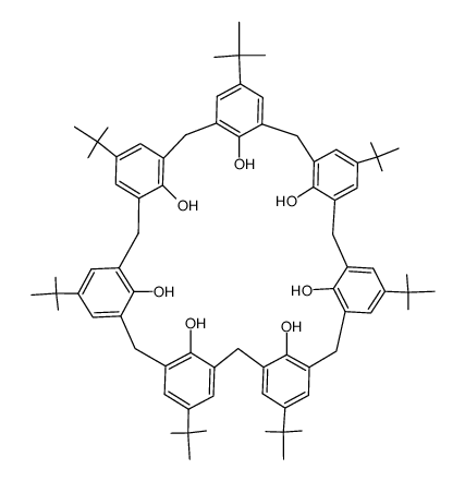 对叔丁基7杯芳烃结构式