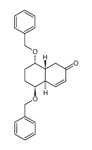 1β,4α-bis(benzyloxy)-7-oxo-1,2,3,4,4aβ,7,8,8aα-octahydronaphthalene结构式