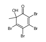 2,3,4,5-terabromo-6-hydroxy-6-methylcyclohexa-2,4-dienone结构式