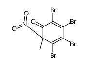 2,3,4,5-tetrabromo-6-methyl-6-nitrocyclohexa-2,4-dien-1-one结构式