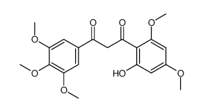 1-(4,6-dimethoxy-2-hydroxyphenyl)-3-(3,4,5-trimethoxyphenyl)propan-1,3-dione结构式