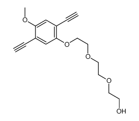 2-[2-[2-(2,5-diethynyl-4-methoxyphenoxy)ethoxy]ethoxy]ethanol结构式