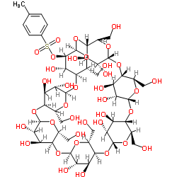 单-2-O-(对甲苯磺酰)-β-环糊精结构式