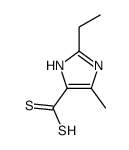 2-乙基-4-甲基咪唑-5-二硫代羧酸结构式