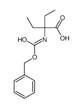 2-ethyl-2-(phenylmethoxycarbonylamino)butanoic acid结构式