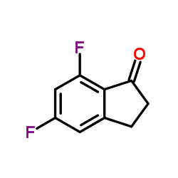 5,7-二氟-1-茚酮结构式