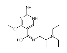 2-Amino-N-(2-(diethylamino)propyl)-4-methoxy-5-pyrimidinecarboxamide结构式