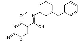 2-Amino-N-(1-benzyl-3-piperidyl)-4-methoxy-5-pyrimidinecarboxamide结构式