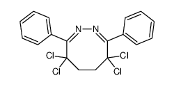 4,4,7,7-tetrachloro-3,8-diphenyl-5,6-dihydrodiazocine结构式