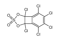2,3,4,5,7,8-Hexachlorbicyclo[4.2.0]octa-1,3,5-trien-7,8-diylsulfat结构式