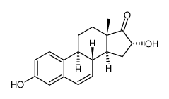 3,16α-dihydroxy-1,3,5(10),6-estratetraen-17-one结构式