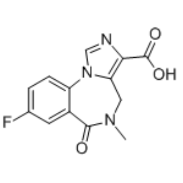 4H-咪唑并[1,5-A][1,4]苯并二氮杂环庚烷-3-甲酸结构式