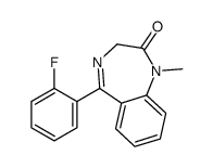 5-(2-fluorophenyl)-1-methyl-3H-1,4-benzodiazepin-2-one结构式