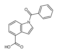 1-benzoylindole-4-carboxylic acid结构式