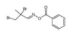 O-benzoyl-2,3-dibromo-2-methylpropanal oxime结构式