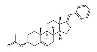 3β-acetoxy-17-picolinylidene-androst-5-ene结构式