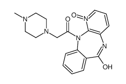 11-[2-(4-methylpiperazin-1-yl)acetyl]-1-oxido-5H-pyrido[2,3-b][1,4]benzodiazepin-1-ium-6-one结构式