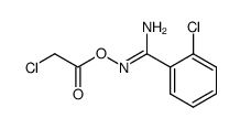 (Z)-2-chloro-N'-(2-chloroacetoxy)benzimidamide结构式