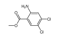 2-amino-4,5-dichloro-benzoic acid methyl ester结构式