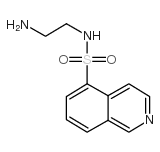 N-(2-氨乙基)-5-异喹啉磺酰二盐酸盐结构式