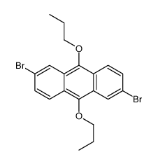 2,6-dibromo-9,10-dipropoxyanthracene结构式