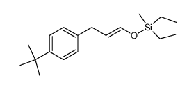 diethyl[[3-[4-(1,1-dimethylethyl)phenyl]-2-methyl-1-propenyl]oxy]methylsilane结构式