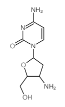 3’-氨基-2’,3’-二脱氧胞苷结构式