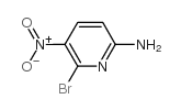 2-氨基-5-硝基-6-溴吡啶结构式