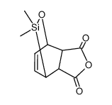 3,3-dimethyl-2-oxa-3-sila-bicyclo[2.2.2]oct-7-ene-5exo,6exo-dicarboxylic acid anhydride结构式