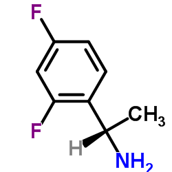 (AS)-2,4-二氟-A-甲基苯甲胺结构式