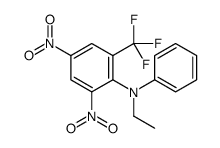 N-ethyl-2,4-dinitro-N-phenyl-6-(trifluoromethyl)aniline结构式