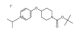 4-[(1-{tert-butoxycarbonyl}-4-piperidinyl)oxy]-1-(1-methylethyl)pyridinium iodide结构式