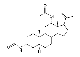 20-Methylen-5β-pregnan-3β,12α-diol-diacetat结构式