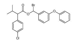 α-bromo-3-phenoxybenzyl isopropyl-(4-chlorophenyl)acetate结构式