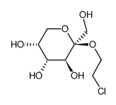 2-氯乙基β-D-果吡喃糖苷结构式
