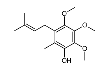 1-methyl ether of 2,3-dimethoxy-5-methyl-6-prenylhydroquinone结构式