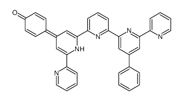 4-[2-[6-(4-phenyl-6-pyridin-2-ylpyridin-2-yl)pyridin-2-yl]-6-pyridin-2-yl-1H-pyridin-4-ylidene]cyclohexa-2,5-dien-1-one结构式
