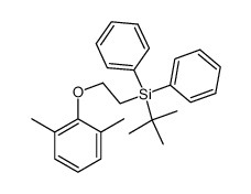 tert-butyl(2-(2,6-dimethylphenoxy)ethyl)diphenylsilane结构式