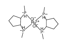 [RuCl2(1,2-C5H8(PMe2)2)2]结构式