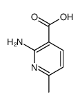 2-氨基-6-甲基-3-吡啶羧酸结构式