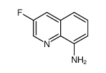 3-氟喹啉-8-胺结构式