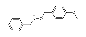 N-benzyl-O-(4-methoxybenzyl)hydroxylamine结构式